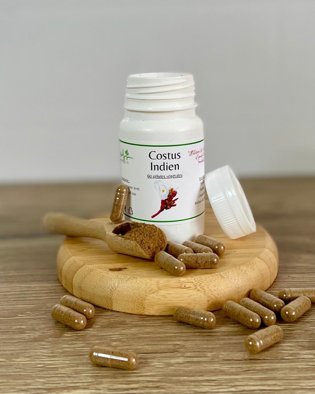 Gélules de Costus Indien - 100% Naturelle - Soutien du Système Immunitaire et Digestif
