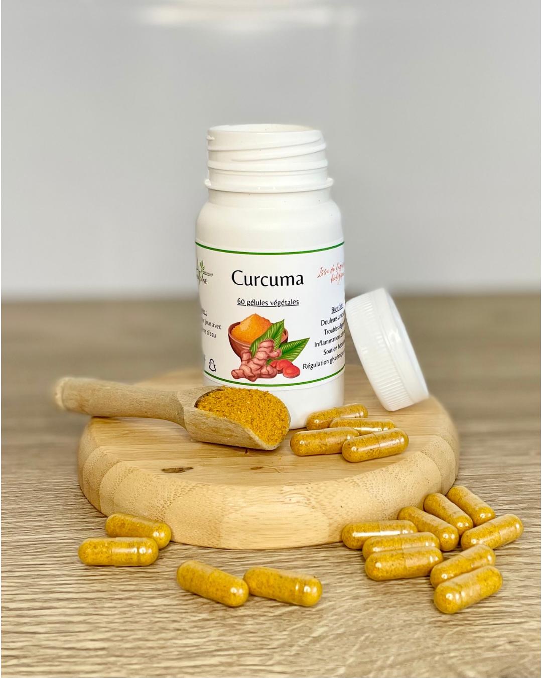 Gélules de Curcuma Bio - 100% Naturelle - Soulage, Protège, Régule naturellement