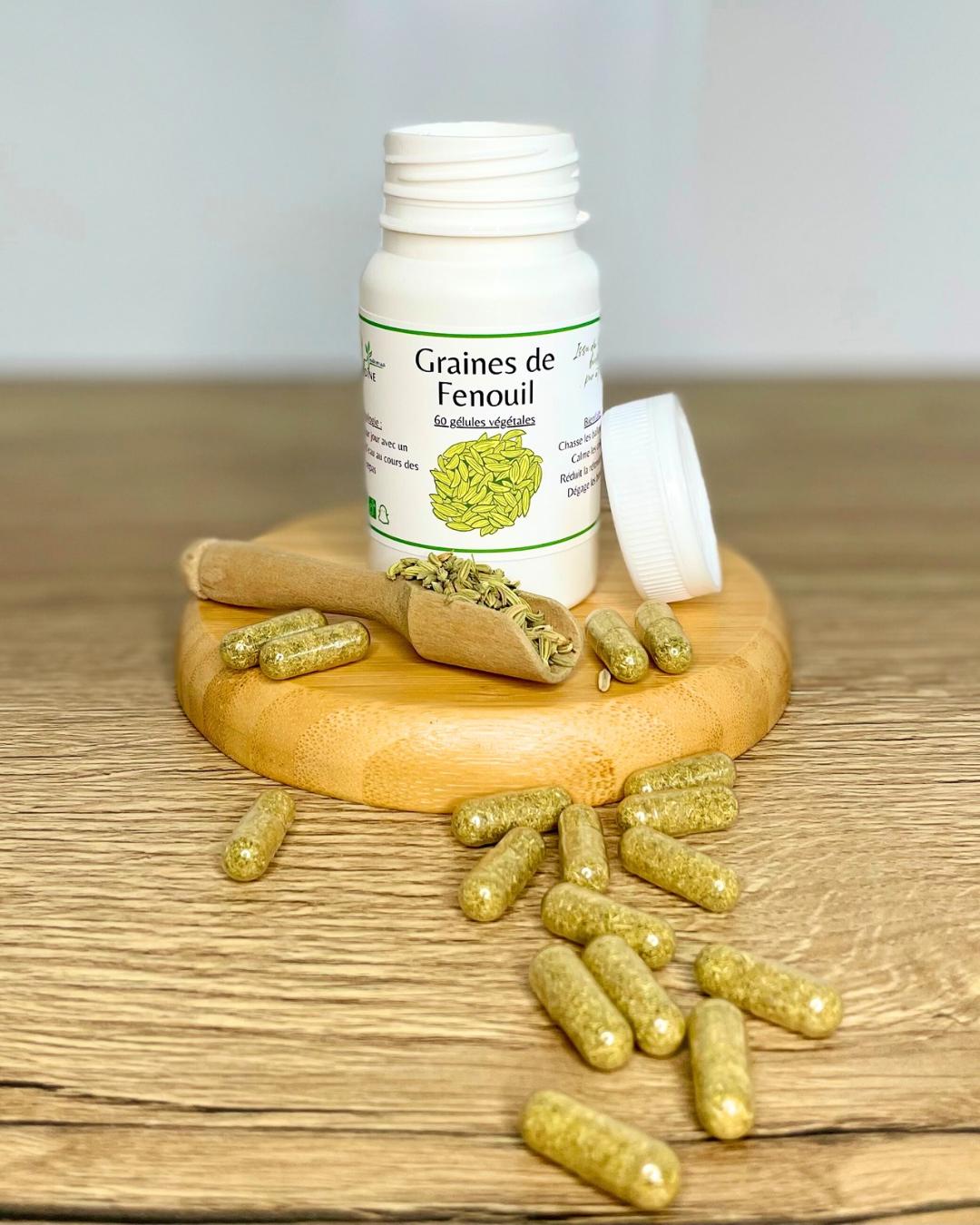 Gélules de Fenouil - 100% Naturelles - Apaise, Draine & Équilibre Naturellement