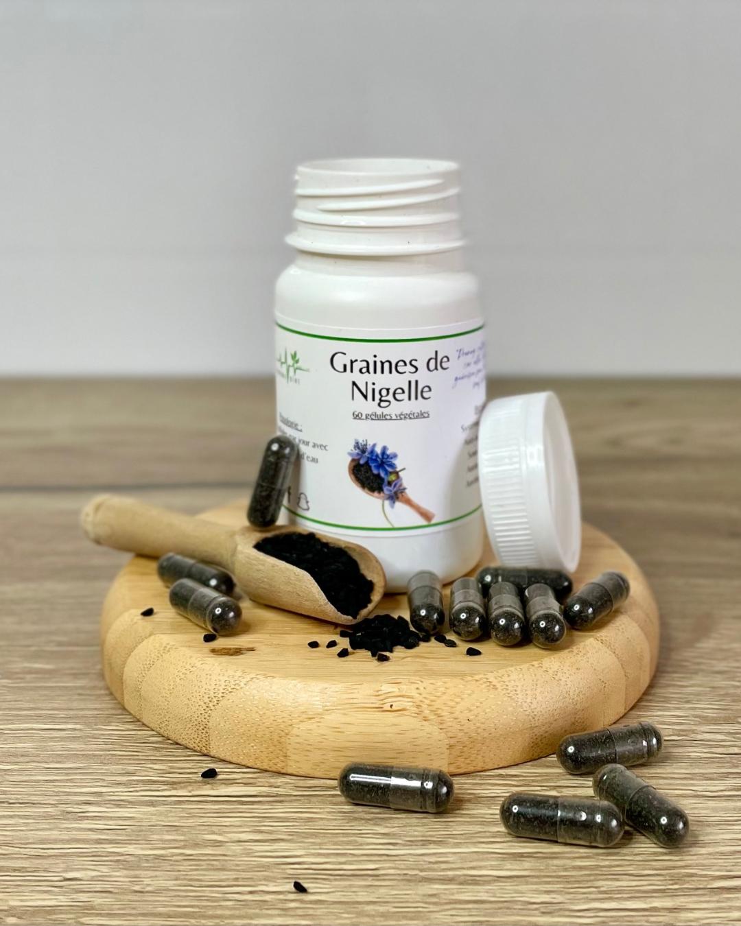 gelules nigelle moulue pour immunite et digestion naturelle