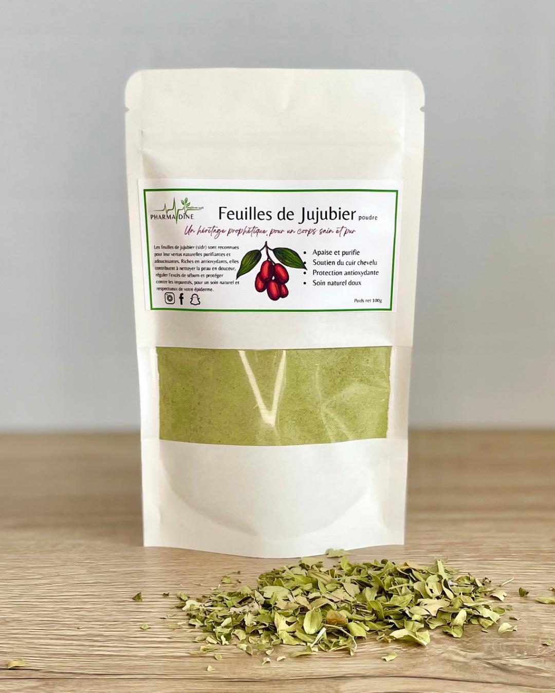 Feuilles de Jujubier en poudre 100 g – Beauté et soin naturels