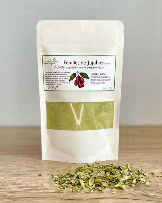 Feuilles de Jujubier en poudre 100 g – Beauté et soin naturels
